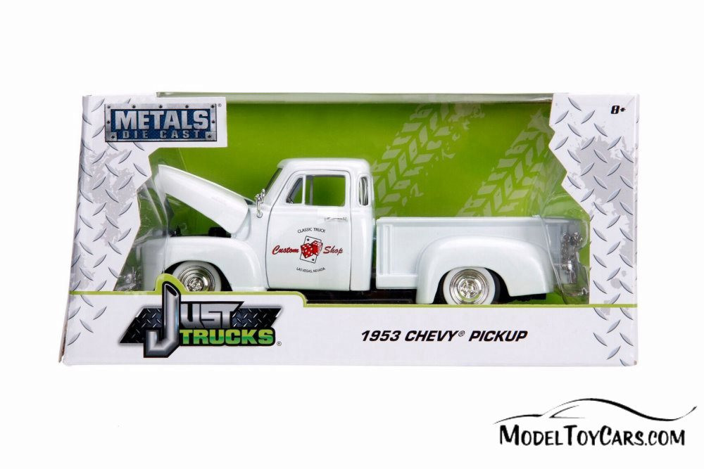 1953 Chevy 3100 Pick Up 'Custom Shop', Pearl White - Jada 99177
