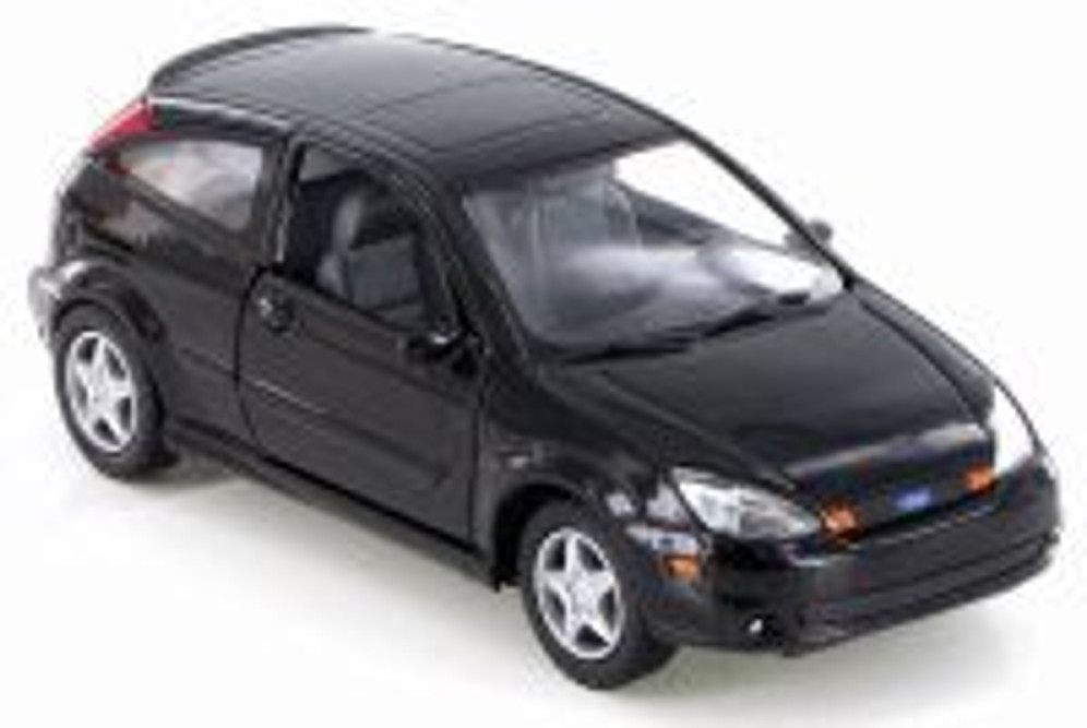 2002 Ford SVT Focus, Black - Kinsmart KT5082D - 1/34 Scale Diecast Model Toy Car