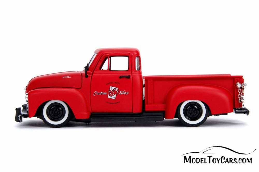 1953 Chevy 3100 Pick Up 'Custom Shop', Primer Red - Jada 99178 - 1/24 scale Diecast Model Toy Car