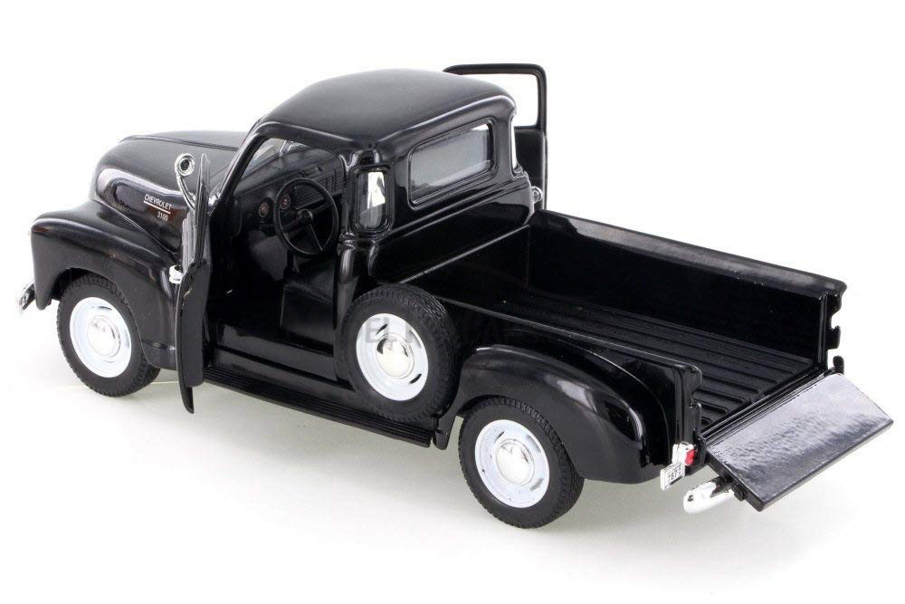 1953 Chevy 3100 Pick-Up Truck, Black - Welly 22087W-MJ-BK
