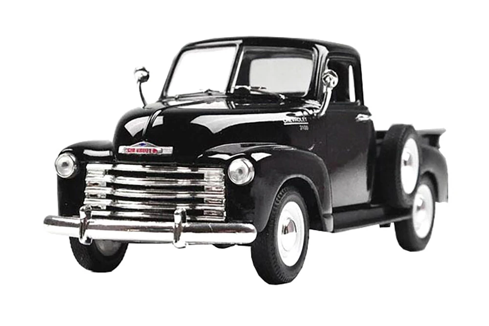 1953 Chevy 3100 Pick-Up Truck,  Black  - Welly 22087W-MJ-BK - 1/24 Scale Diecast Model Toy Car