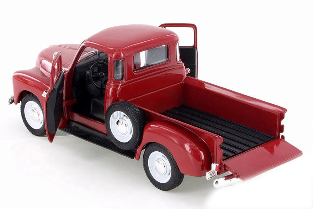 1953 Chevy 3100 Pick-Up Truck, Red - Welly 22087W-MJ-RD - 1