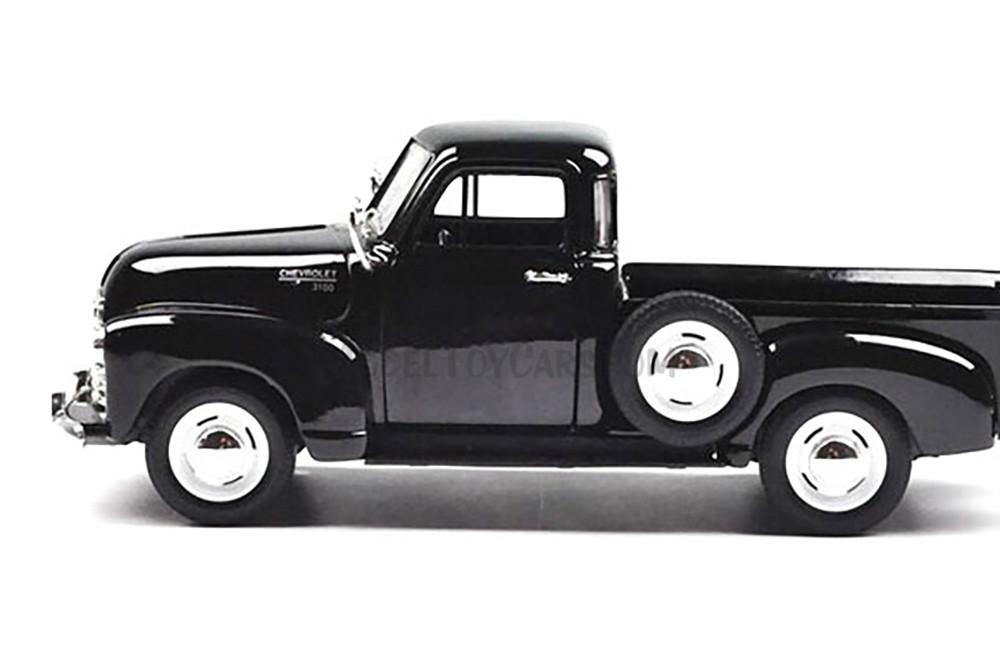 1953 Chevy 3100 Pick Up Truck, Black - Welly 22087/4D - 1/24 Scale