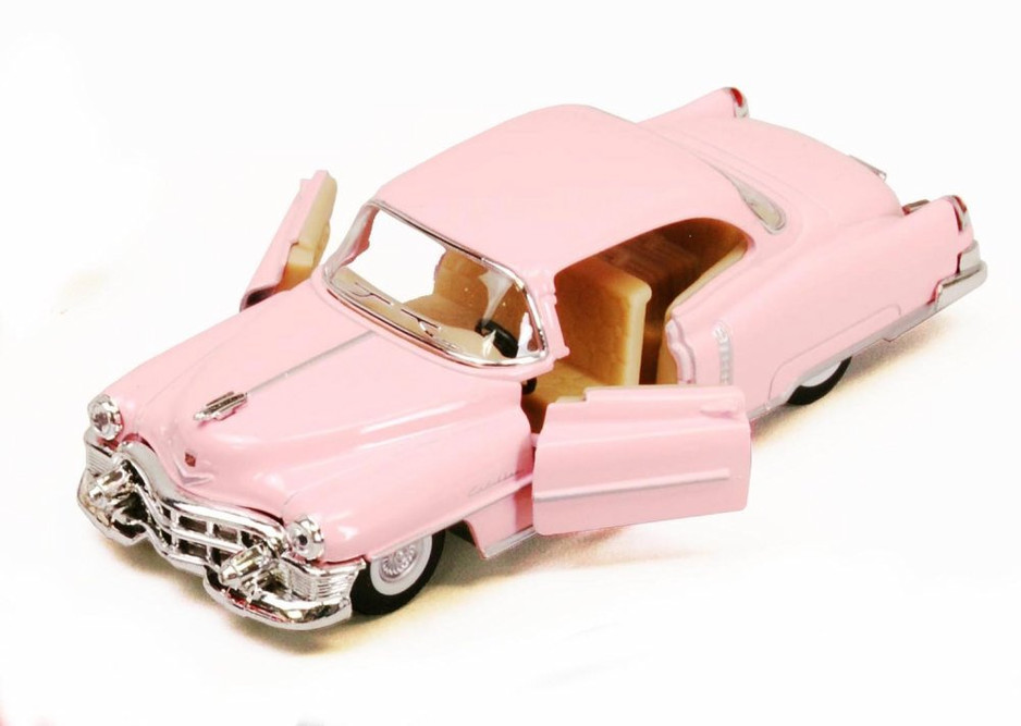 1953 Cadillac Series 62, Pink - Kinsmart 5339D - 1/43 scale Diecast Car  (Brand New, but NOT IN BOX)