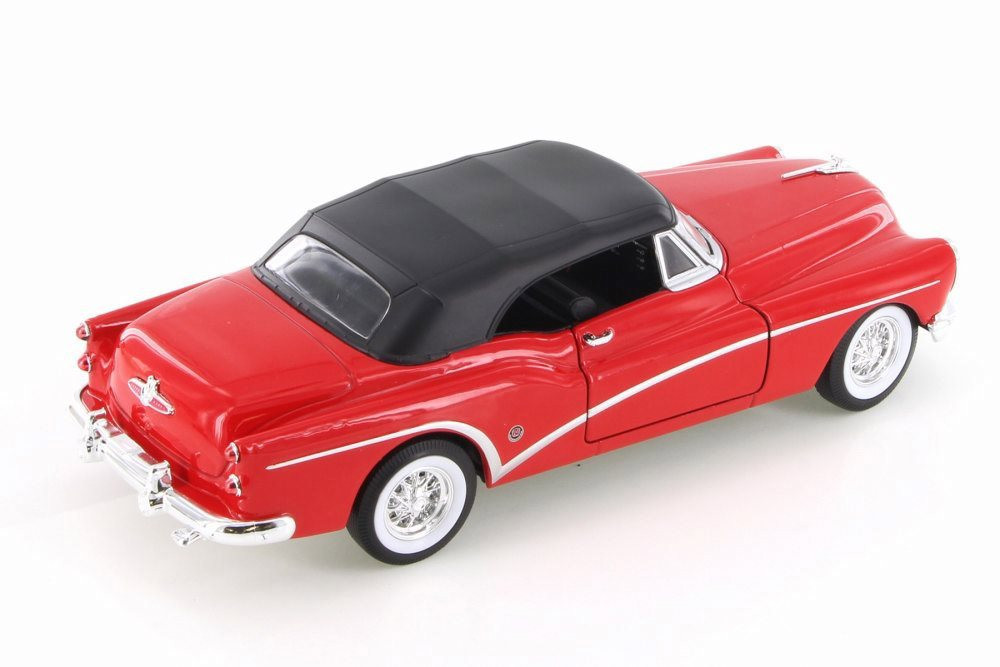 1953 Buick Skylark Closed Convertible, Red - Welly 24027C/H/4D - 1/24 Scale Diecast Model Toy Car