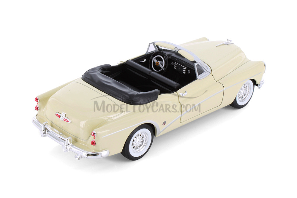 1953 Buick Skylark Open Convertible, Cream White - Welly 24027C/H/4D - 1/24 Scale Diecast Car