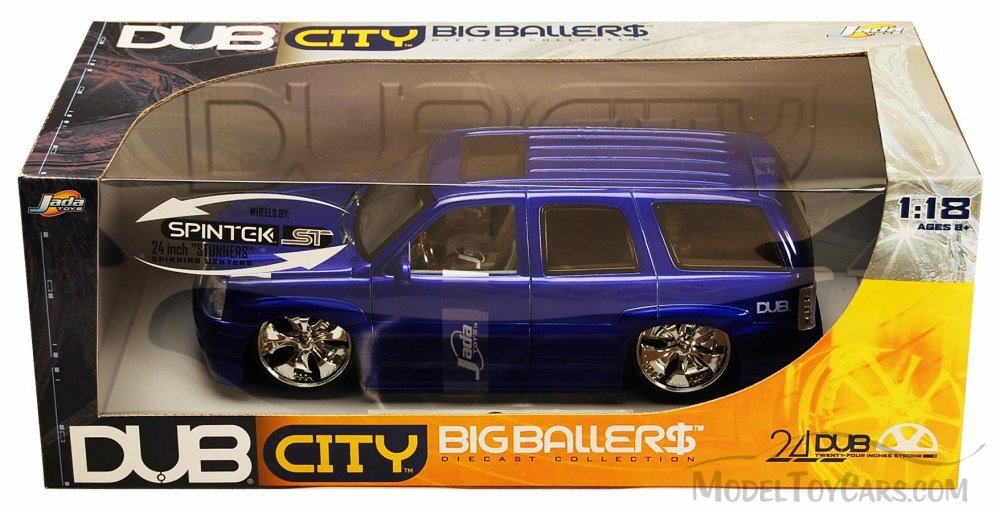 Cadillac Escalade SUV, Purple - Jada Toys Dub City 63102 - 1/18 scale  Diecast Model Toy Car