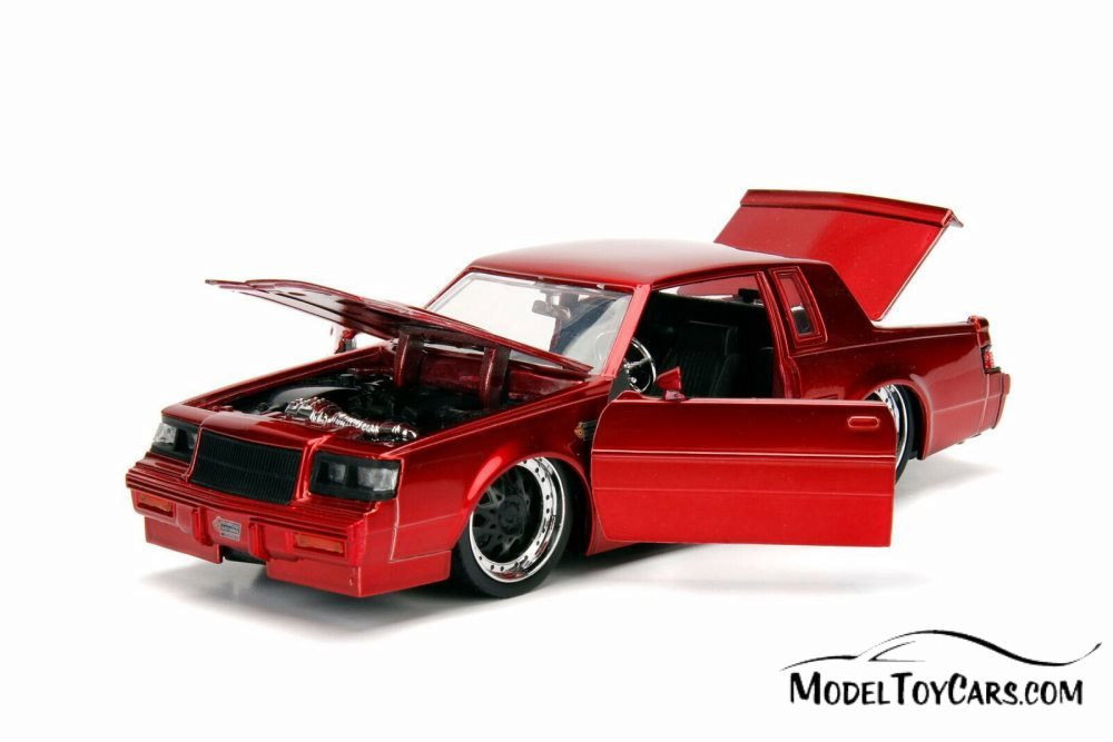 1987 Buick Grand National Hard Top, Red - Jada 30341DP1 - 1/24 Scale Diecast Model Toy Car