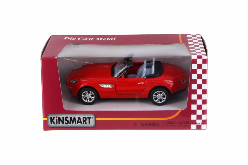 BMW Z8 Soft Top & Open Top Convertible, Red - Kinsmart 5022