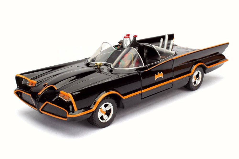 1966 Classic TV Series Batmobile w/ Batman & Robin Figures, 98259 - 1/24  Scale Diecast Model Set