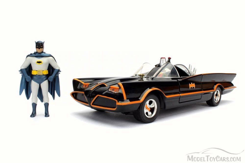 1966 Classic TV Series Batmobile w/ Batman & Robin Figures,  98259 - 1/24 Scale Diecast Model Set