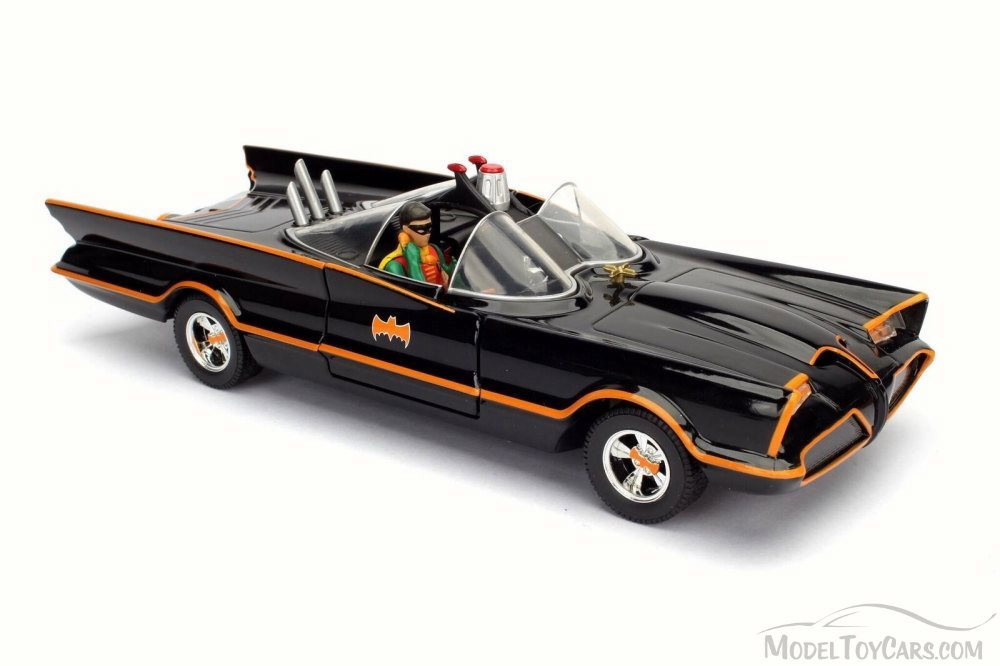 1966 Classic TV Series Batmobile w/ Batman & Robin Figures, 98259
