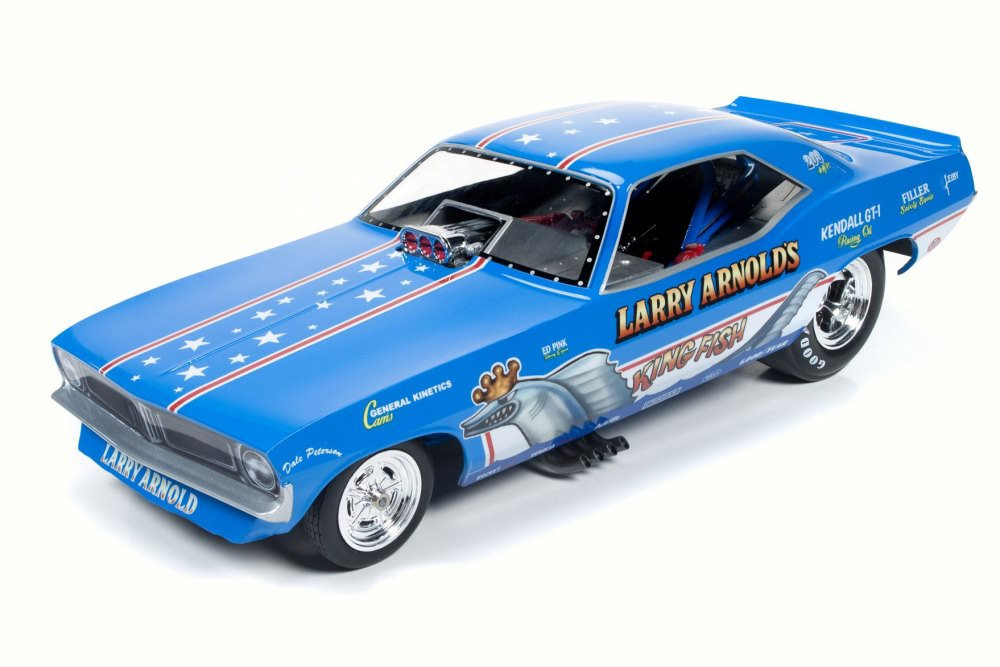 Larry Arnolds's Cuda King Fish, Blue - Auto World AW1173 - 1/18