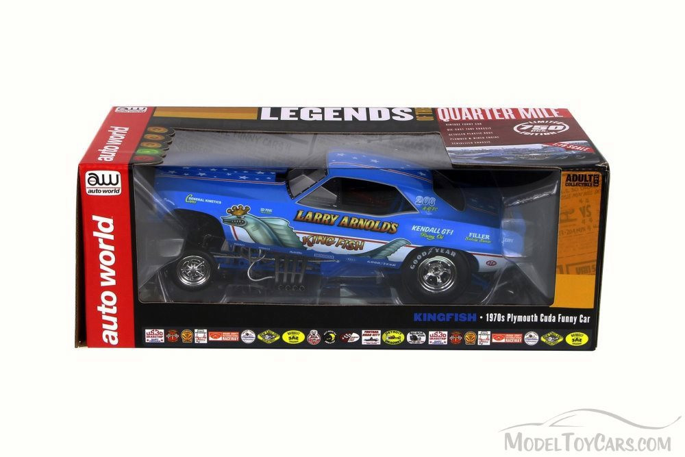 Larry Arnolds's Cuda King Fish, Blue - Auto World AW1173 - 1/18