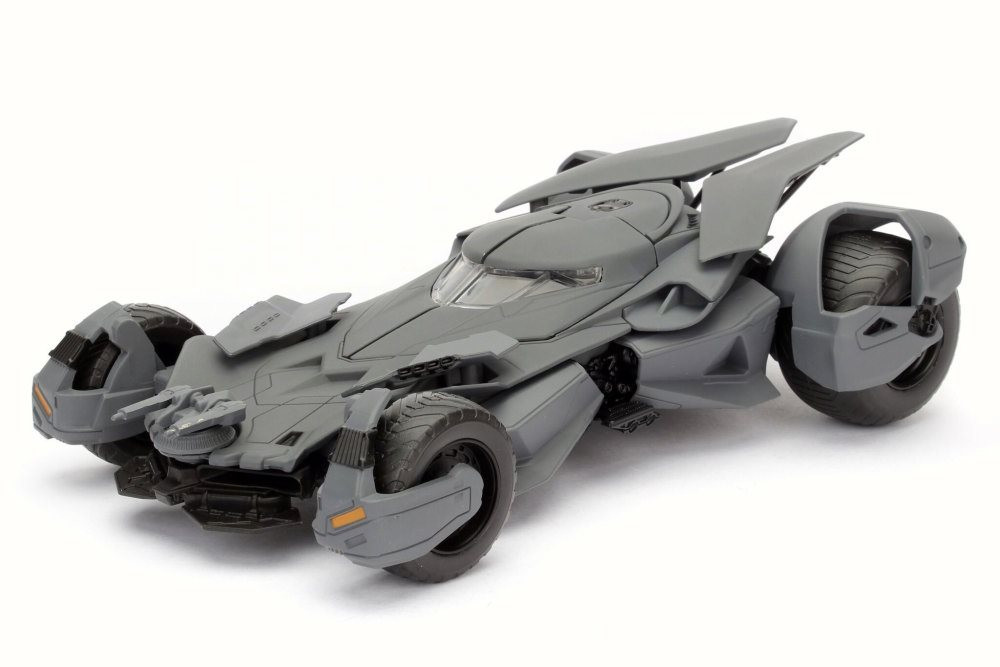 2016 Batman vs Superman Batmobile, Primer Gray - Jada 98265 - 1/24 Scale Diecast Model Toy Car