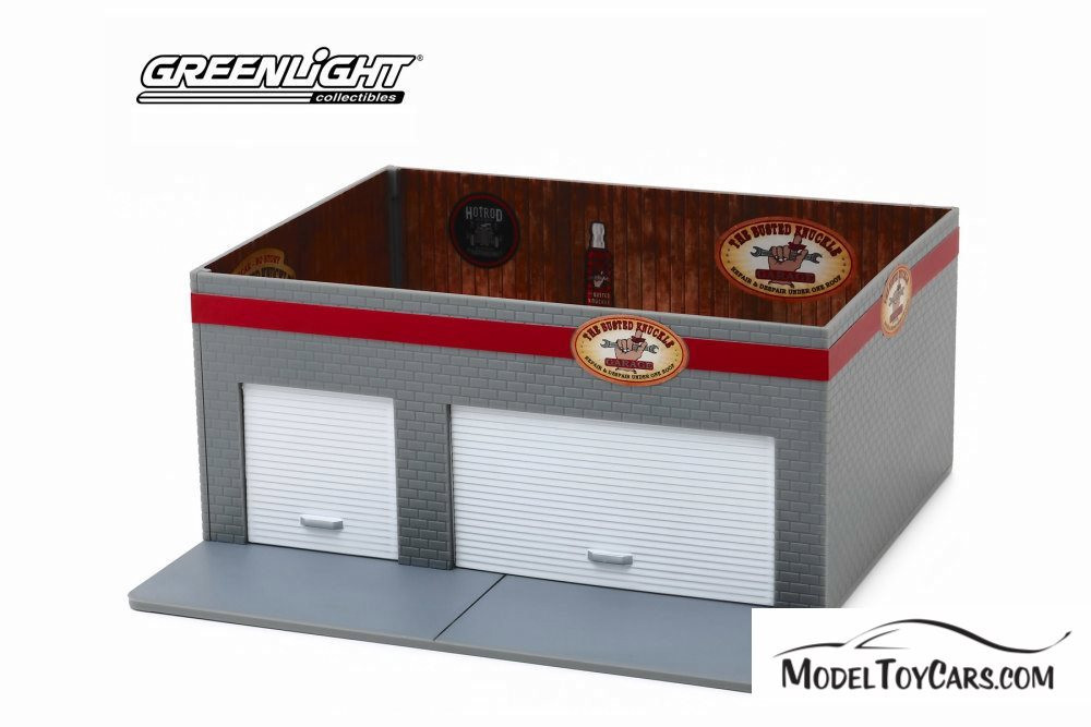 Weekend Workshop Busted Knuckle Garage, Gray - Greenlight 57061