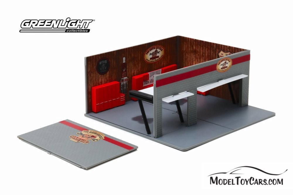 Weekend Workshop Busted Knuckle Garage, Gray - Greenlight 57061