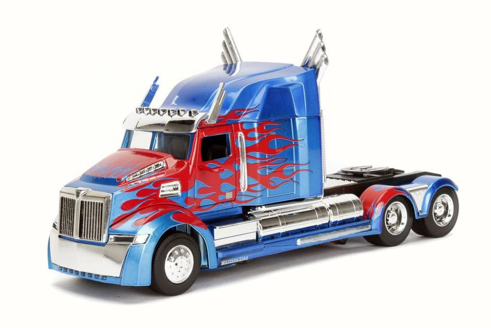 TRANSFORMERS 5 Optimus Prime, Blue w/Red - Jada 98403/12 - 1/24 Scale Diecast Model Toy Car