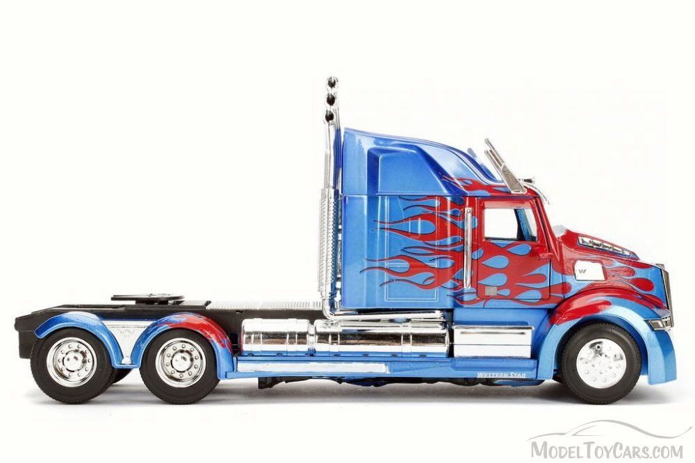 TRANSFORMERS 5 Optimus Prime, Blue w/Red - Jada 98403/12 - 1/24