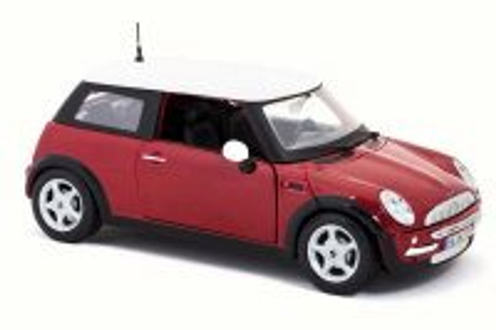 Mini Cooper Hard Top, Red - Maisto 31219 - 1/24 Scale Diecast Model Toy Car