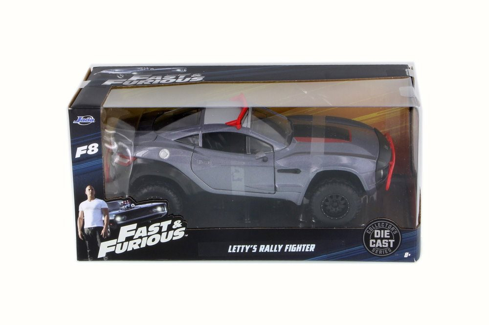 Letty's Rally Fighter, Gray w/Red - Jada 98297 - 1/24 Scale
