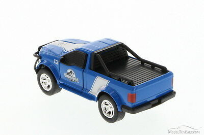 Jurassic World Rescue Truck, Blue with White Stripes - JADA 97078 - 1/43 Scale Diecast Model Toy Car