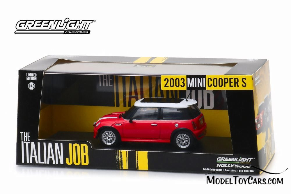 2003 Mini Cooper, The Italian Job (2003) - Greenlight 86547 - 1/43 scale Diecast Model Toy Car