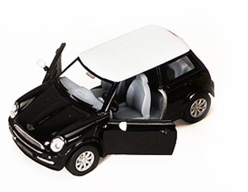 New Mini Cooper, Black - Kinsmart 5042D - 1/28 scale Diecast Car (Brand New, but NOT IN BOX)