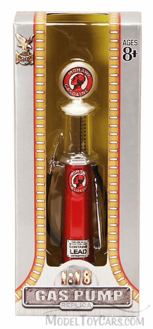 Cylinder Gas Pump Mohawk Gasoline, Red - Yatming 98772 - 1/18 scale diecast model