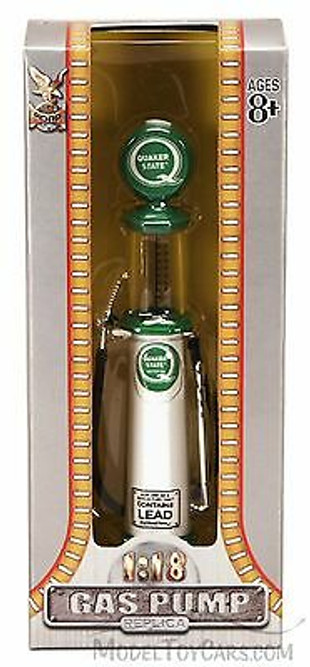 Cylinder Gas Pump Quaker State, White - Yatming 98802 - 1/18 scale diecast model