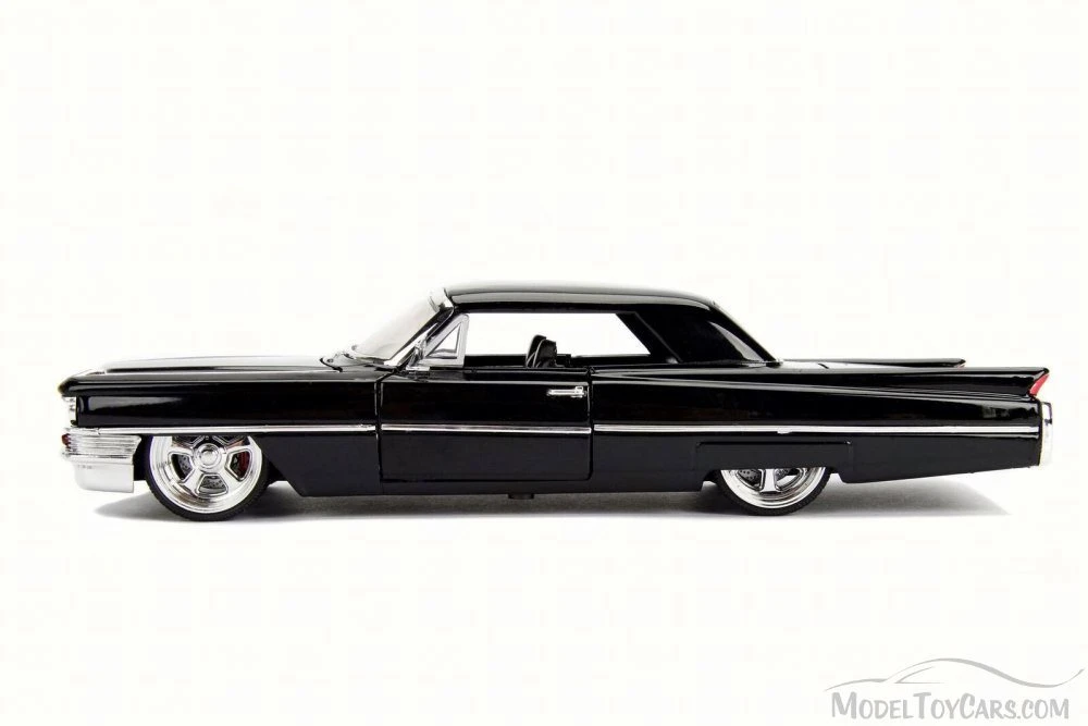 1963 Cadillac, Black - JADA 99552DP1 - 1/24 Scale Diecast Model Toy Car