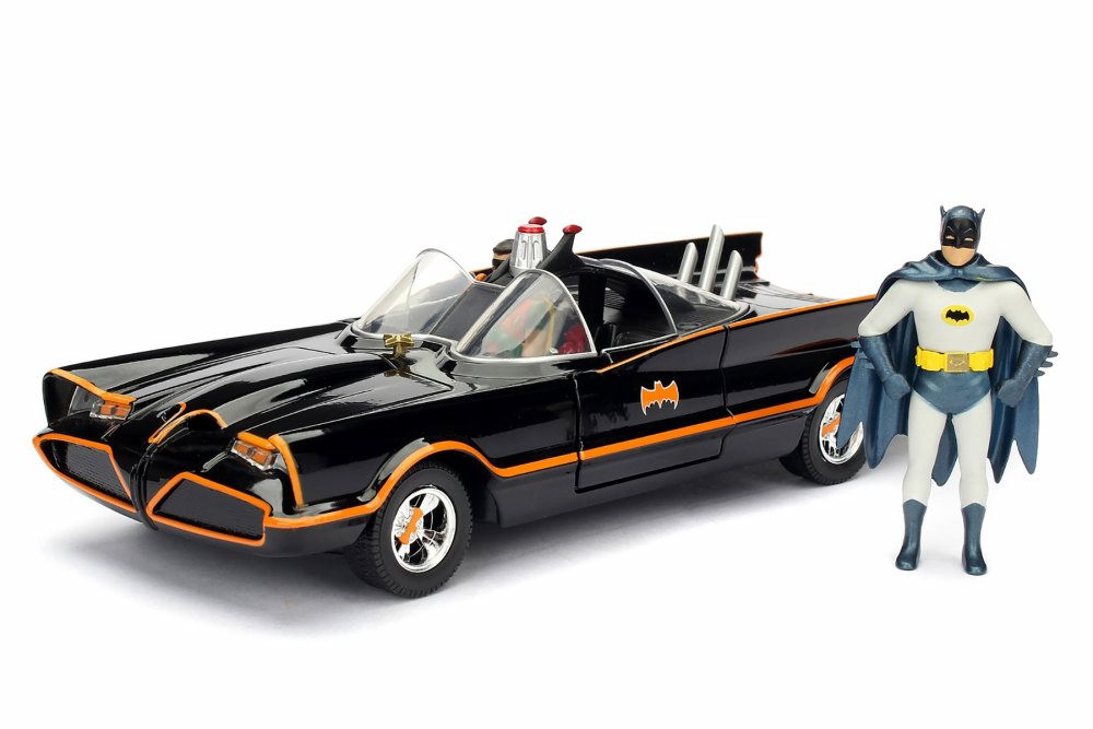 Batmobile Bldbl Diecast Kit with Batman and Robin Figure  30873-1/24 Scale Diecast Model Toy Car