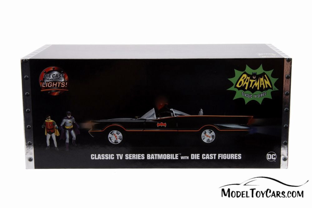 Batmobile Working lights with Batman and Robin Figures 98625 - 1