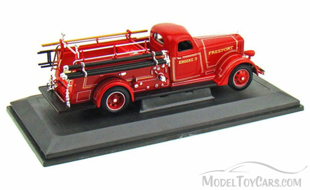 1939 American LaFrance B-550RC Fire Engine Freeport, Red - Yatming