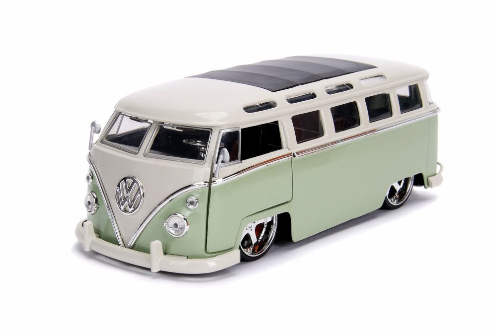 JadaTOYS　1962　1963　VOLKS WAGEN BUS　1/24 Volkswagen 1962 Pickup Bus Toy Truck, Diecast Collectable