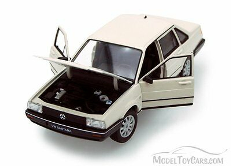 Volkswagen Santana, Ivory - Welly 24036 - 1/24 scale Diecast Model Toy Car (Brand New, but NOT IN BOX)