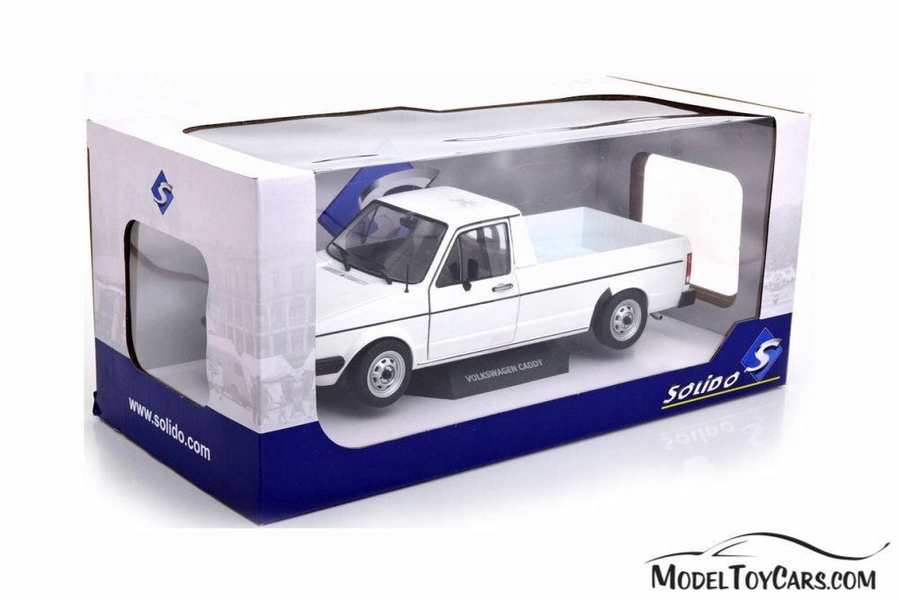 Volkswagen Caddy MK1 Pickup, White - Solido S1803501 - 1/18 scale