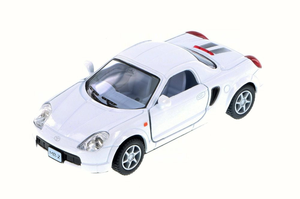 Toyota MR2, White - Kinsmart 5026D - 1/32 Scale Diecast Model Toy Car