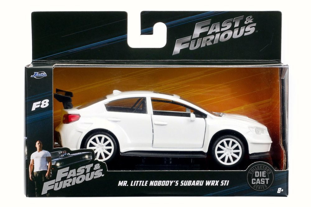 Mr. Little Nobody's Subaru WRX STI F8 Fate of Furious, White - Jada 98305 - 1/32 Scale Diecast Car
