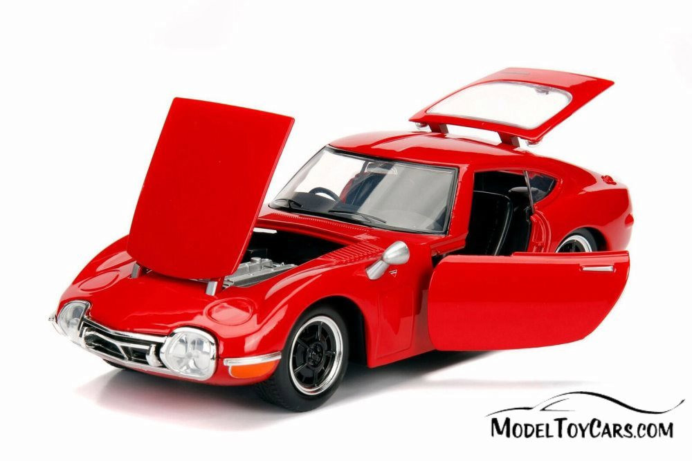 ミニカー Love minicarignition model 2000GT 1967 Toyota 2000 GT Hard Top, Red - Jada 30539DP1 - 1/24 scale