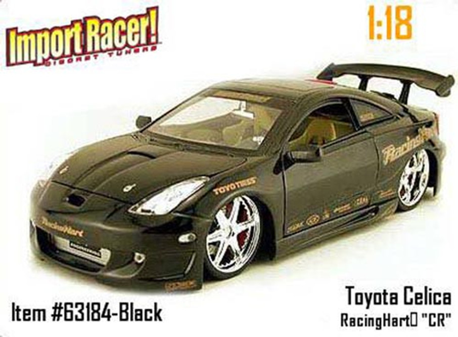 Toyota Celica, Black - Jada Toys Import Racer! 63184 - 1/18 scale