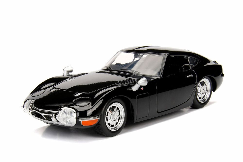 1967 Toyota 2000 GT Hard Top, Black - Jada 30539DP1 - 1/24 scale Diecast Model Toy Car