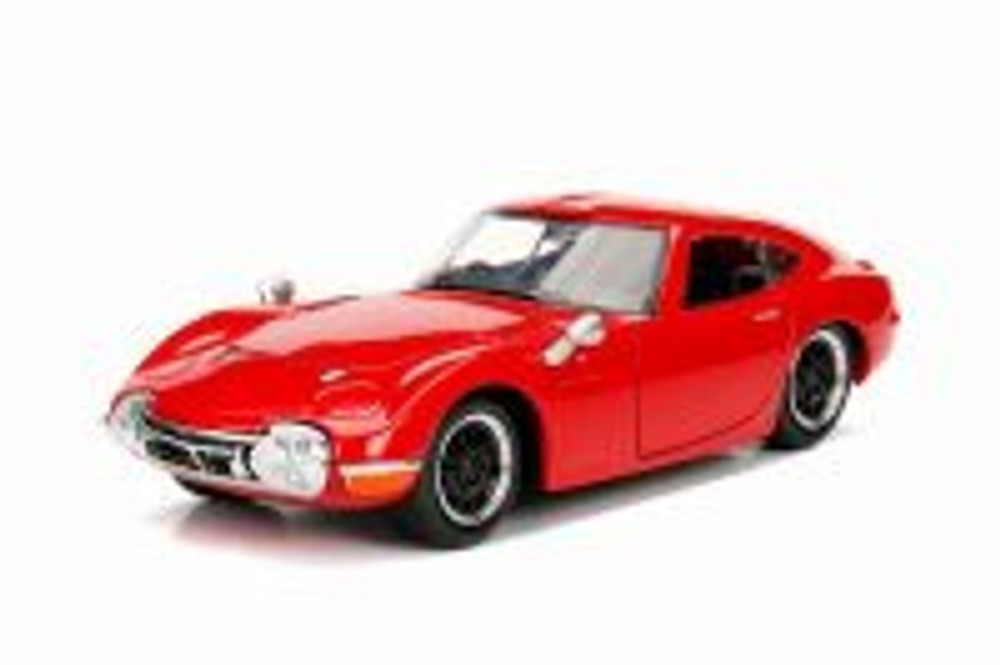 1967 Toyota 2000 GT Hard Top, Red - Jada 30447WA1 - 1/24 scale Diecast Model Toy Car