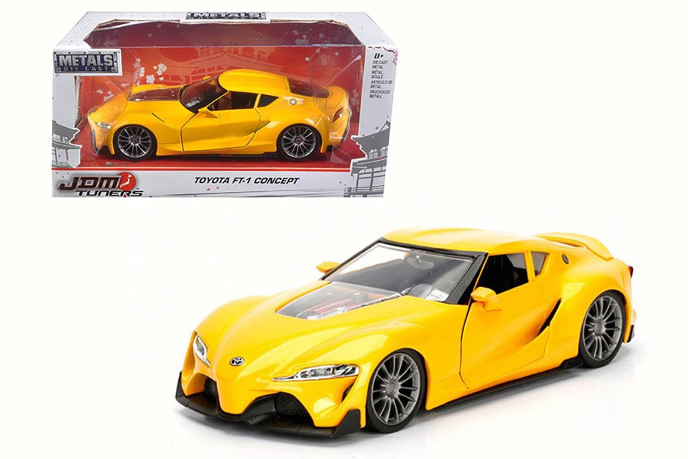 Toyota FT-1 Concept, Yellow - Jada 98416WA1 - 1/24 Scale Diecast