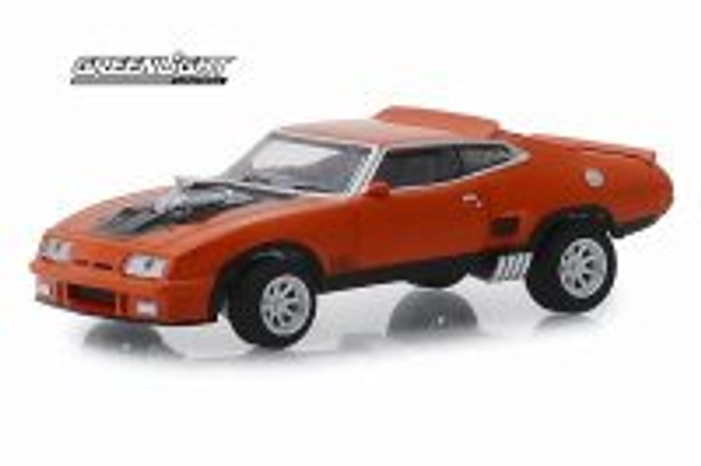 1973 Ford Falcon XB Custom, Orange w/Black Stripes - Greenlight 30041 - 1/64 scale Diecast Car