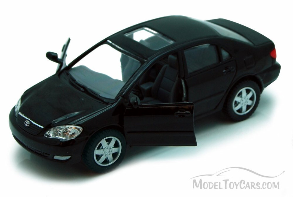 Toyota Corolla, Black - Kinsmart 5099D - 1/36 scale Diecast Model Toy Car