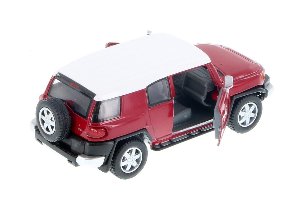 Toyota FJ Cruiser SUV, Ruby - Kinsmart 5343D - 1/36 scale Diecast Car (Brand New, but NOT IN BOX)
