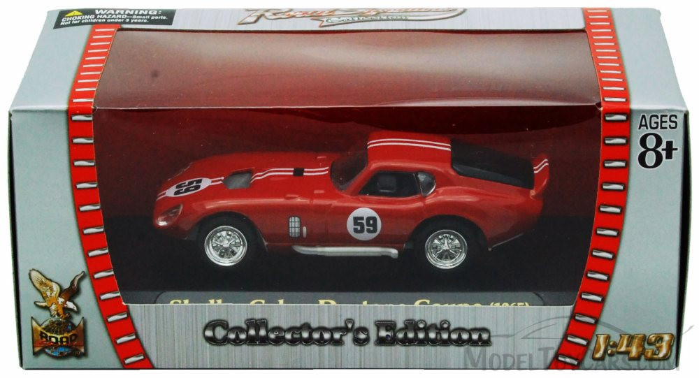 1965 Shelby Cobra Daytona Coupe #59, Red - Yatming 94242 - 1/43