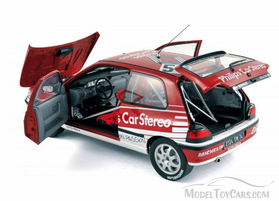 1991 Renault Clio 16S Race Car #53 - Norev 185233 - 1/18 Scale