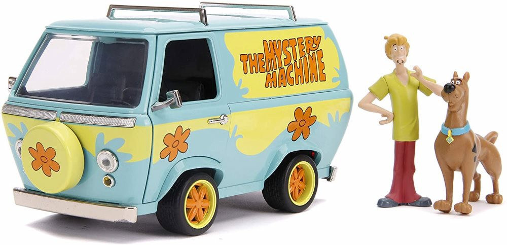 Scooby-Doo Mystery Machine w/Shaggy & Scooby Figures, Scooby-Doo! - Jada  31720/4 - 1/24 Diecast Car